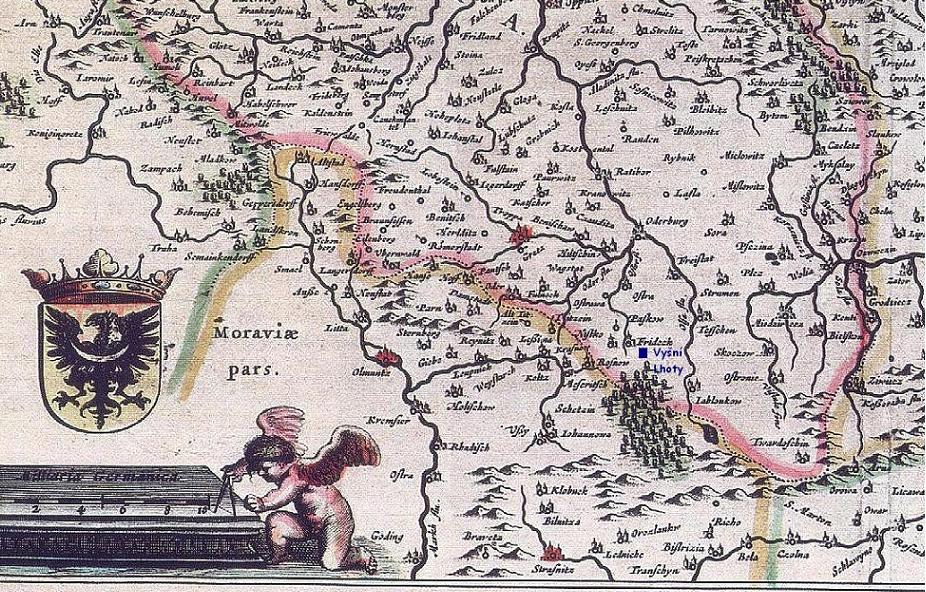 VysniLhoty on map 1641 Silesia.JPG