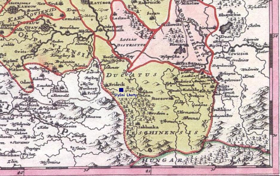 VysniLhoty on map 1712 Silesia.JPG