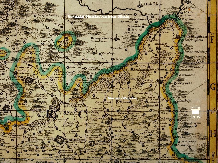 VysniLhoty on map 1716 Moravia.JPG