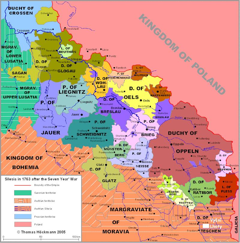 VysniLhoty on map 1763 Silesia.JPG